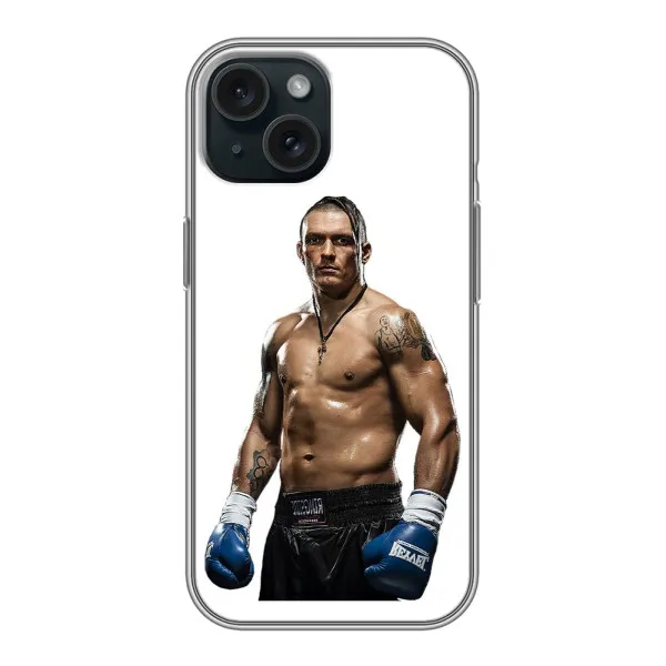 Чехол с принтом «Усик на белом» для iPhone 15