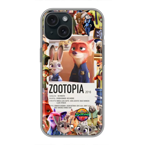 Чехол с принтом «Постер Зверополис» для iPhone 15