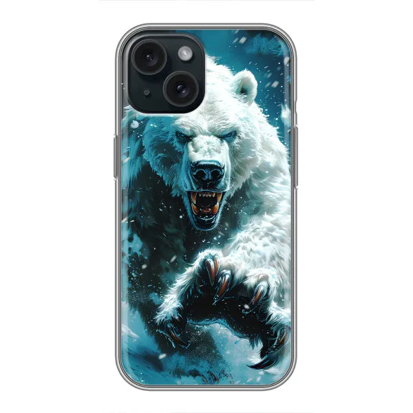 Чохол з принтом «Полярний ведмідь» для iPhone 15