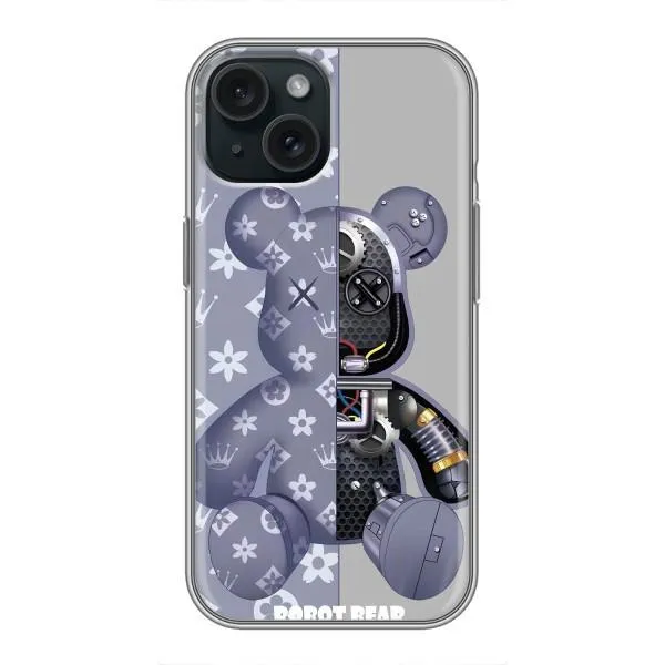 Чехол с принтом «Робот Мишка» для iPhone 15 Чехол с принтом «Робот Мишка» для iPhone 15