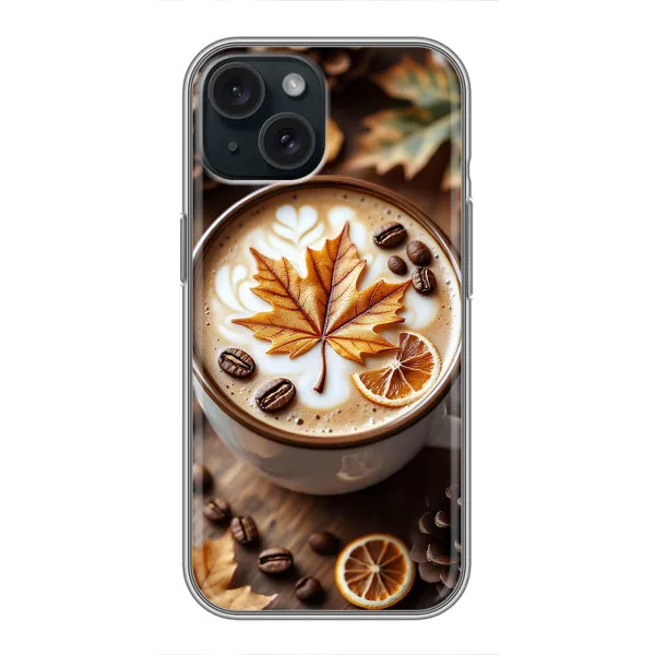 Чехол с принтом «Пряный кофе» для iPhone 15