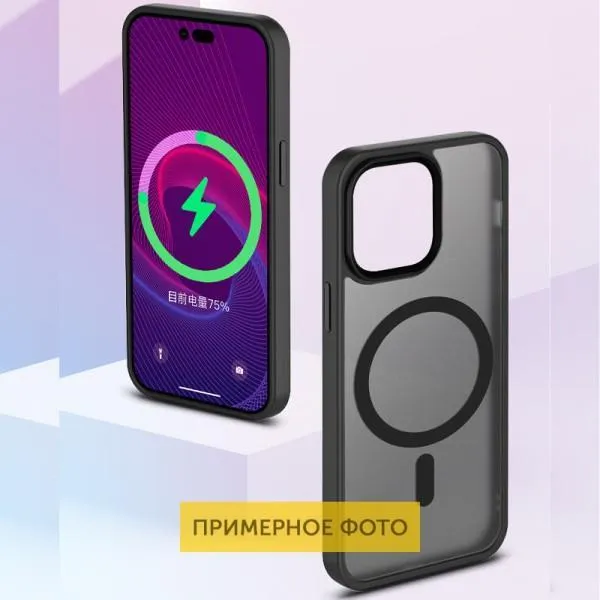 TPU+PC чехол Metal Buttons with MagSafe Colorful для Apple iPhone 16 Plus (6.7") — Черный — фото 2 TPU+PC чехол Metal Buttons with MagSafe Colorful для Apple iPhone 16 Plus (6.7") — Черный — фото 2