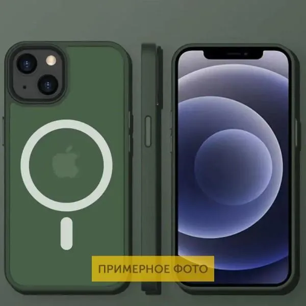 TPU+PC чехол Metal Buttons with MagSafe Colorful для Apple iPhone 16 Plus (6.7") — Зеленый — фото 3 TPU+PC чехол Metal Buttons with MagSafe Colorful для Apple iPhone 16 Plus (6.7") — Зеленый — фото 3