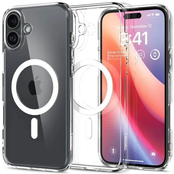 Чехол SGP Ultra Hybrid (MagFit) для Apple iPhone 16 Plus (6.7") — Прозрачный — фото 1