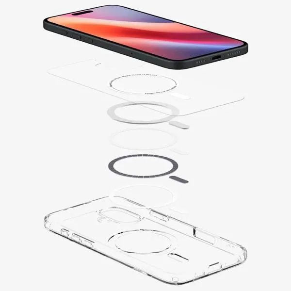 Чехол SGP Ultra Hybrid (MagFit) для Apple iPhone 16 Plus (6.7") — Прозрачный — фото 4