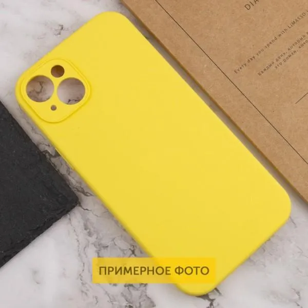 Чехол Silk Full Protective (AA) NO LOGO для Apple iPhone 16 Plus (6.7") — Желтый — фото 5