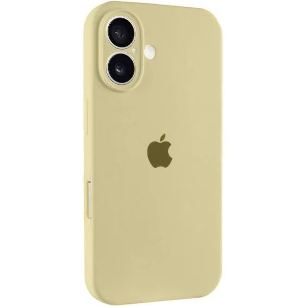 Чохол Silicone Case Full Camera Protective (AA) для Apple iPhone 16 Plus (6.7") — Жовтий — фото 1 Чохол Silicone Case Full Camera Protective (AA) для Apple iPhone 16 Plus (6.7") — Жовтий — фото 1