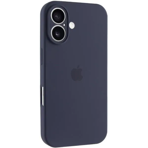 Чохол Silicone Case Full Camera Protective (AA) для Apple iPhone 16 Plus (6.7") — Темно-синій — фото 1