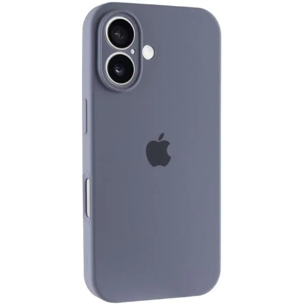 Чохол Silicone Case Full Camera Protective (AA) для Apple iPhone 16 Plus (6.7") — Сірий — фото 1