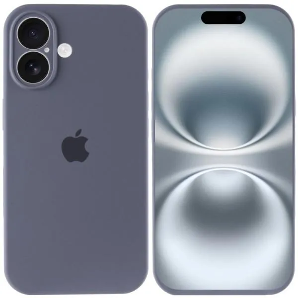 Чохол Silicone Case Full Camera Protective (AA) для Apple iPhone 16 Plus (6.7") — Сірий — фото 2