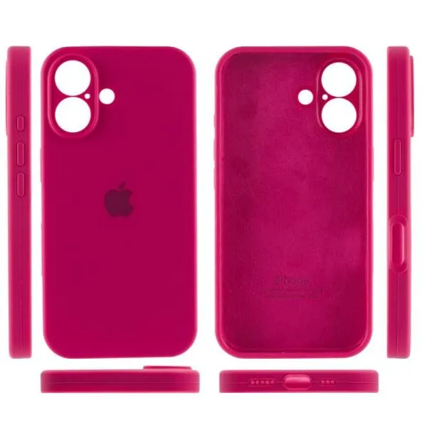 Чохол Silicone Case Full Camera Protective (AA) для Apple iPhone 16 Plus (6.7") — Червоний — фото 3 Чохол Silicone Case Full Camera Protective (AA) для Apple iPhone 16 Plus (6.7") — Червоний — фото 3