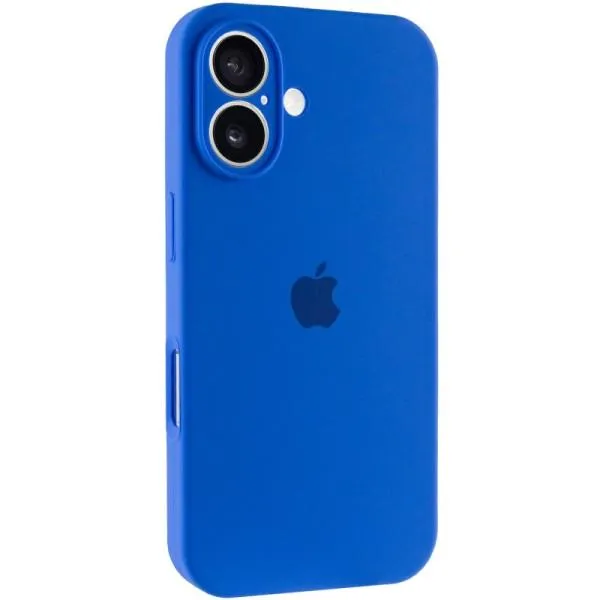Чохол Silicone Case Full Camera Protective (AA) для Apple iPhone 16 Plus (6.7") — Синій — фото 1 Чохол Silicone Case Full Camera Protective (AA) для Apple iPhone 16 Plus (6.7") — Синій — фото 1