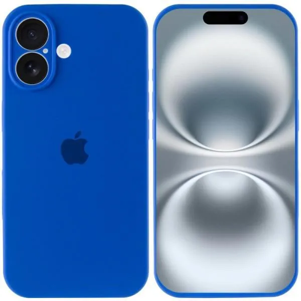 Чохол Silicone Case Full Camera Protective (AA) для Apple iPhone 16 Plus (6.7") — Синій — фото 2 Чохол Silicone Case Full Camera Protective (AA) для Apple iPhone 16 Plus (6.7") — Синій — фото 2