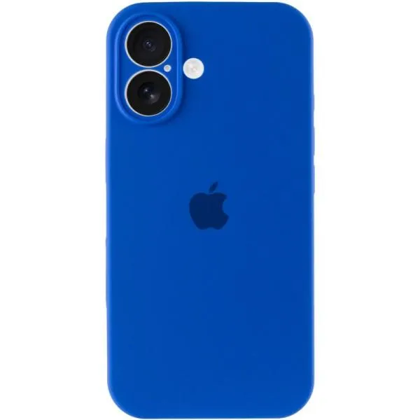 Чохол Silicone Case Full Camera Protective (AA) для Apple iPhone 16 Plus (6.7") — Синій — фото 3 Чохол Silicone Case Full Camera Protective (AA) для Apple iPhone 16 Plus (6.7") — Синій — фото 3