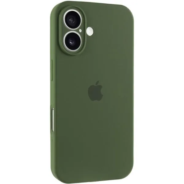 Чохол Silicone Case Full Camera Protective (AA) для Apple iPhone 16 Plus (6.7") — Зелений — фото 1 Чохол Silicone Case Full Camera Protective (AA) для Apple iPhone 16 Plus (6.7") — Зелений — фото 1