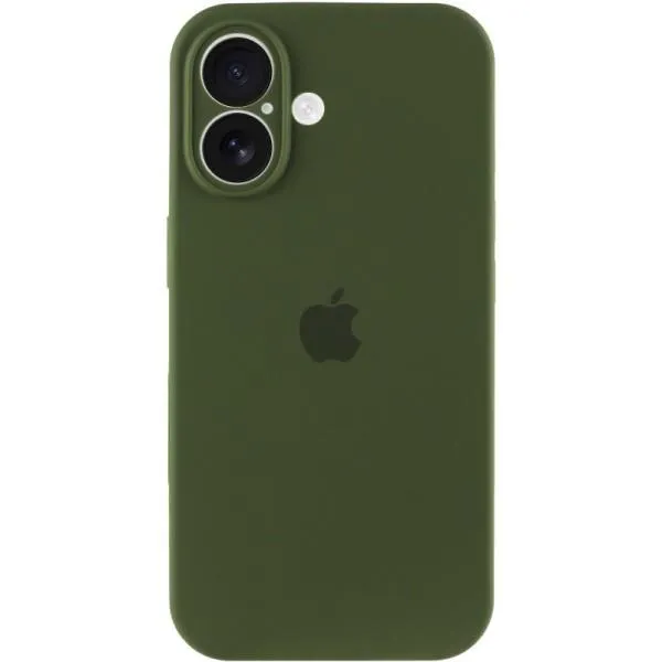 Чохол Silicone Case Full Camera Protective (AA) для Apple iPhone 16 Plus (6.7") — Зелений — фото 2 Чохол Silicone Case Full Camera Protective (AA) для Apple iPhone 16 Plus (6.7") — Зелений — фото 2
