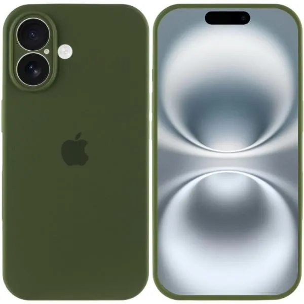 Чохол Silicone Case Full Camera Protective (AA) для Apple iPhone 16 Plus (6.7") — Зелений — фото 3 Чохол Silicone Case Full Camera Protective (AA) для Apple iPhone 16 Plus (6.7") — Зелений — фото 3