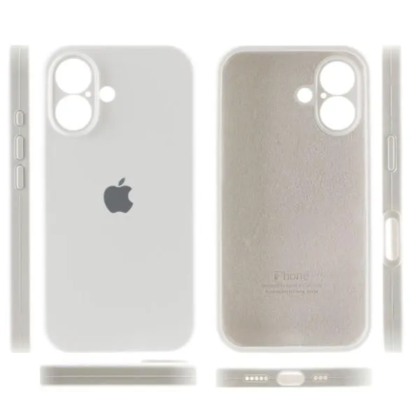 Чохол Silicone Case Full Camera Protective (AA) для Apple iPhone 16 Plus (6.7") — Білий — фото 4