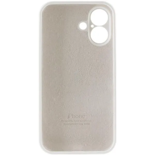 Чохол Silicone Case Full Camera Protective (AA) для Apple iPhone 16 Plus (6.7") — Білий — фото 5
