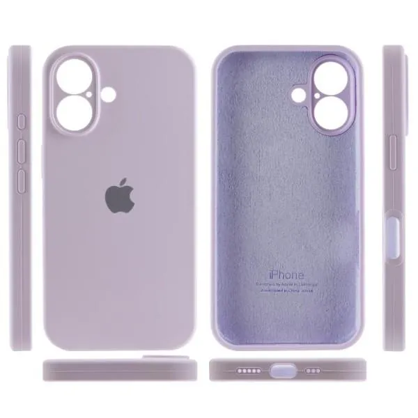 Чохол Silicone Case Full Camera Protective (AA) для Apple iPhone 16 Plus (6.7") — Бузковий — фото 3