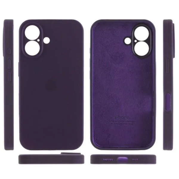 Чохол Silicone Case Full Camera Protective (AA) для Apple iPhone 16 Plus (6.7") — Фіолетовий — фото 3