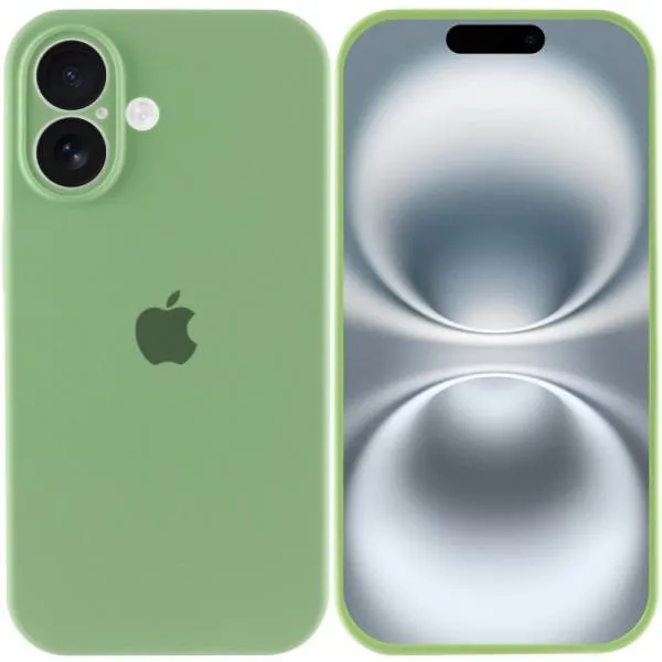 Чохол Silicone Case Full Camera Protective (AA) для Apple iPhone 16 Plus (6.7") — М'ятний — фото 2