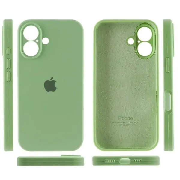 Чохол Silicone Case Full Camera Protective (AA) для Apple iPhone 16 Plus (6.7") — М'ятний — фото 3