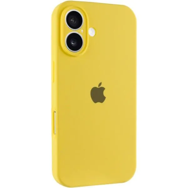 Чохол Silicone Case Full Camera Protective (AA) для Apple iPhone 16 Plus (6.7") — Жовтий — фото 2 Чохол Silicone Case Full Camera Protective (AA) для Apple iPhone 16 Plus (6.7") — Жовтий — фото 2
