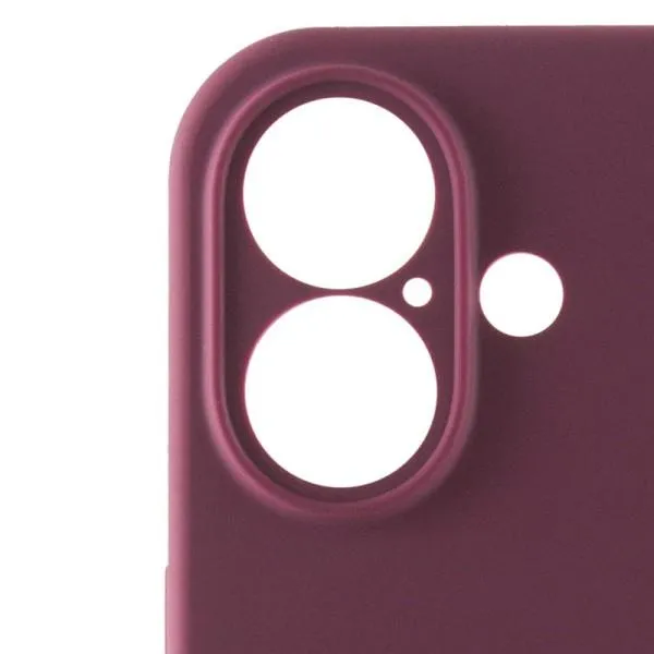 Чохол Silicone Case Full Camera Protective (AA) для Apple iPhone 16 Plus (6.7") — Бордовий — фото 4