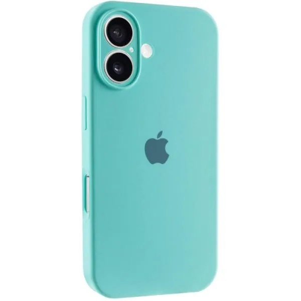 Чохол Silicone Case Full Camera Protective (AA) для Apple iPhone 16 Plus (6.7") — Бірюзовий — фото 1