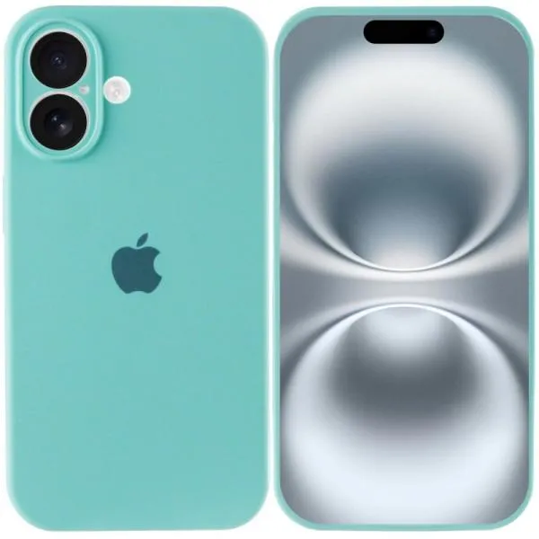 Чохол Silicone Case Full Camera Protective (AA) для Apple iPhone 16 Plus (6.7") — Бірюзовий — фото 3