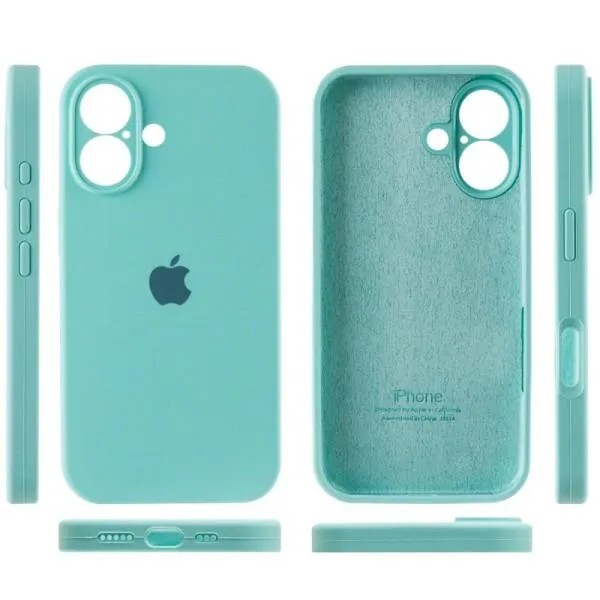 Чохол Silicone Case Full Camera Protective (AA) для Apple iPhone 16 Plus (6.7") — Бірюзовий — фото 4