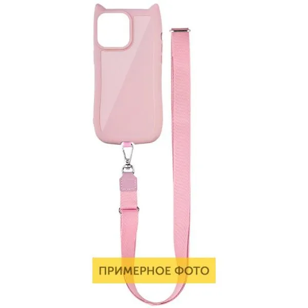 Чохол TPU GETMAN Cat with straps для Apple iPhone 16 Plus (6.7") — Рожевий — фото 2 Чохол TPU GETMAN Cat with straps для Apple iPhone 16 Plus (6.7") — Рожевий — фото 2