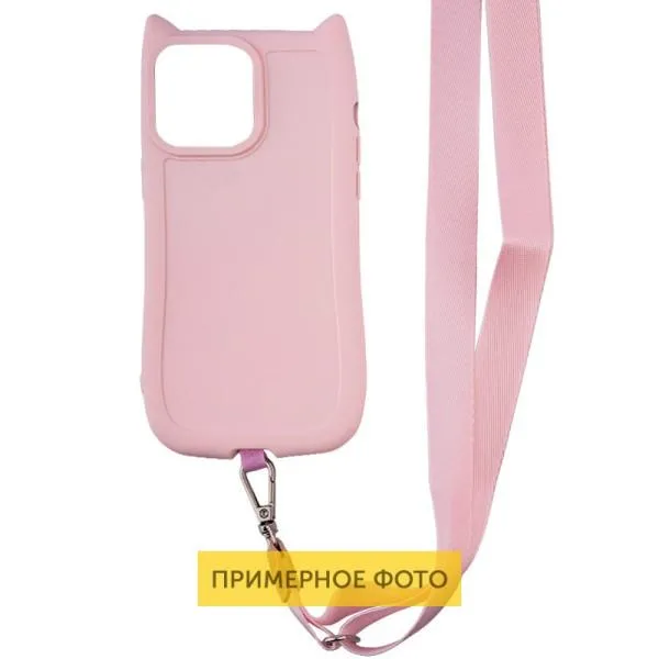 Чохол TPU GETMAN Cat with straps для Apple iPhone 16 Plus (6.7") — Рожевий — фото 3 Чохол TPU GETMAN Cat with straps для Apple iPhone 16 Plus (6.7") — Рожевий — фото 3