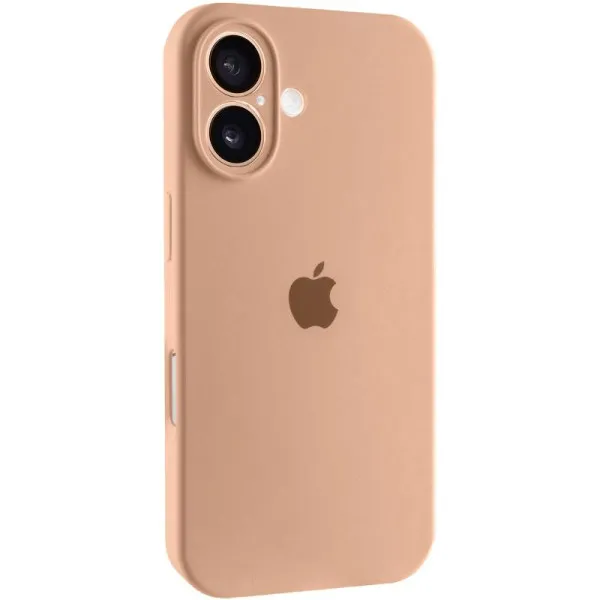 Чохол Silicone Case Full Camera Protective (AA) для Apple iPhone 16 Plus (6.7") — Бежевий