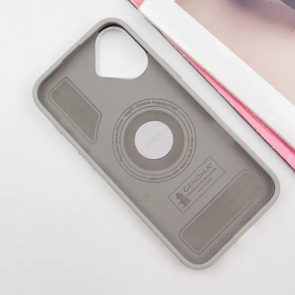Чохол SGP PC+Leather with MagSafe для Apple iPhone 16 Plus (6.7") — Сірий — фото 3