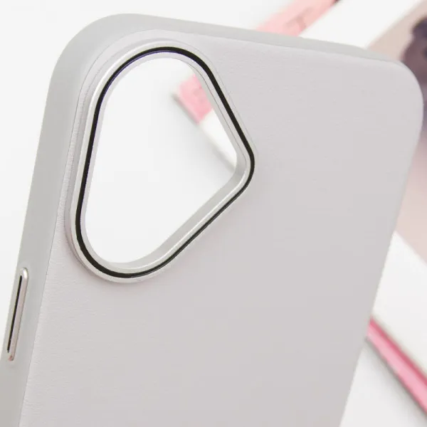 Чохол SGP PC+Leather with MagSafe для Apple iPhone 16 Plus (6.7") — Сірий — фото 4