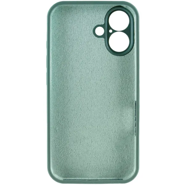 Чехол Silk Full Camera Protective (AA) NO LOGO для Apple iPhone 16 Plus (6.7") — Зеленый — фото 3