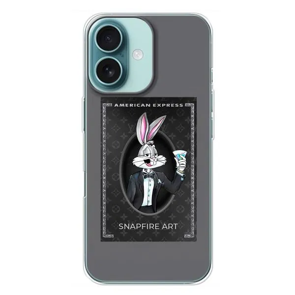 Чохол з принтом «Бакс Бані LV» для iPhone 16 Plus