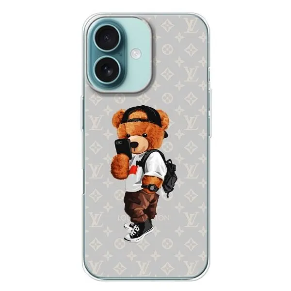 Чохол з принтом «Ведмедик Луі» для iPhone 16 Plus