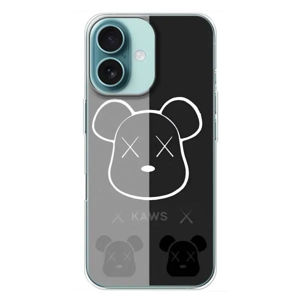 Чохол з принтом «БеарБрік очі» для iPhone 16 Plus