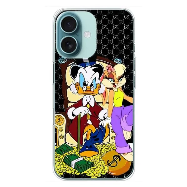 Чехол с принтом «Стильная Утка» для iPhone 16 Plus