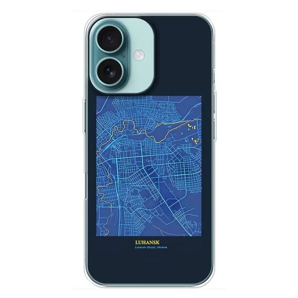 Чохол з принтом «Луганськ» для iPhone 16 Plus