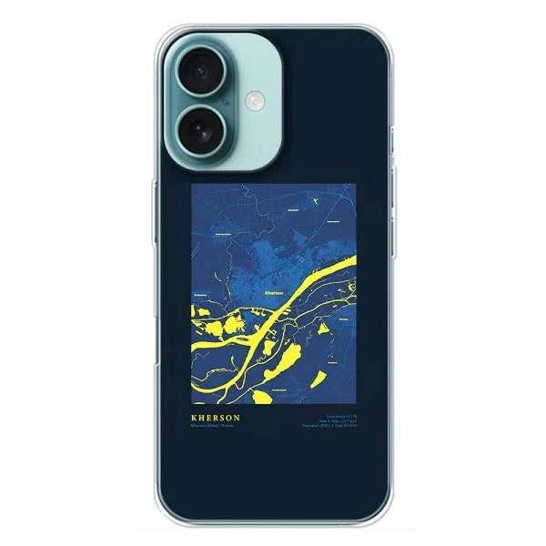 Чохол з принтом «Херсон» для iPhone 16 Plus