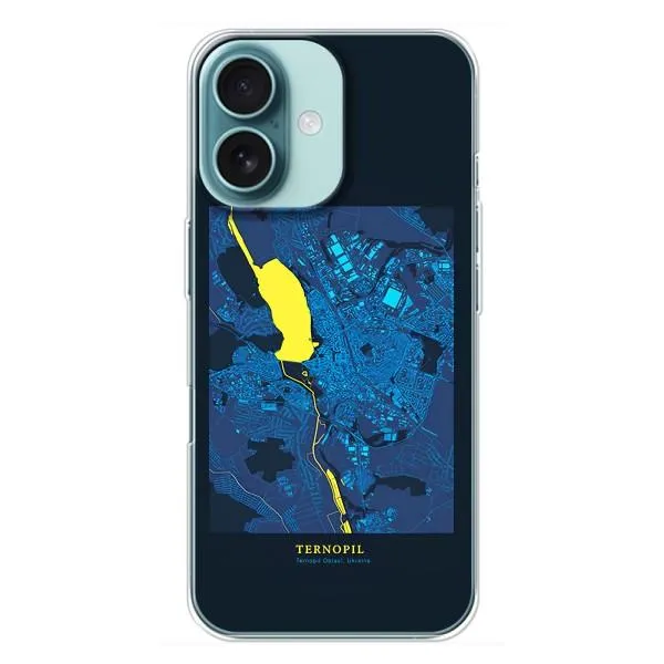 Чохол з принтом «Тернопіль» для iPhone 16 Plus