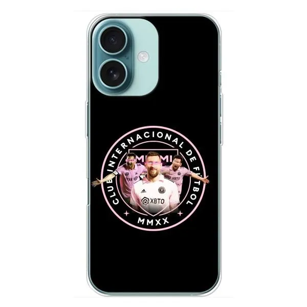Чохол з принтом «Мессі в лого» для iPhone 16 Plus