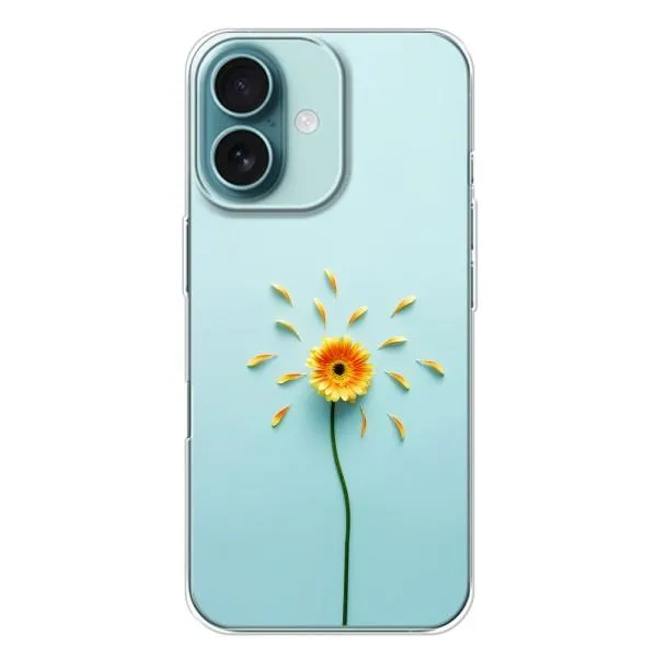 Чохол з принтом «Жовта квітка» для iPhone 16 Plus Чохол з принтом «Жовта квітка» для iPhone 16 Plus
