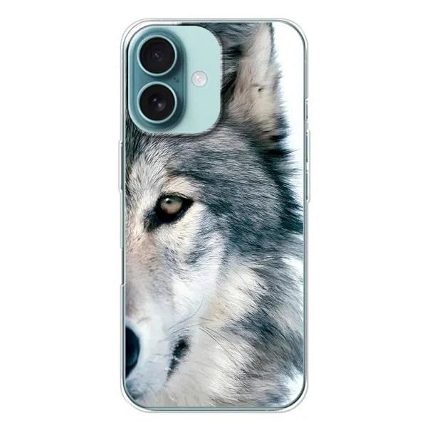 Чохол з принтом «Вовк» для iPhone 16 Plus