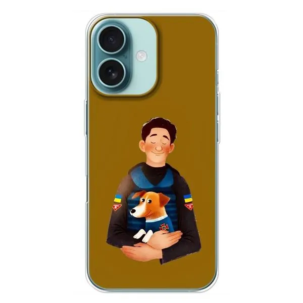 Чехол с принтом «ЗСУ Патрон» для iPhone 16 Plus Чехол с принтом «ЗСУ Патрон» для iPhone 16 Plus
