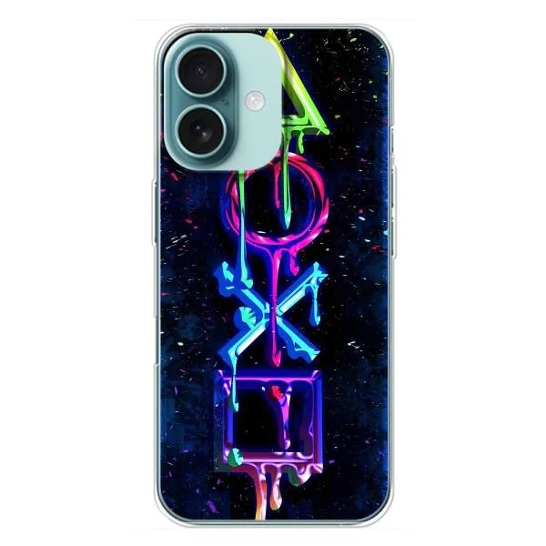 Чохол з принтом «Pleystation лого» для iPhone 16 Plus